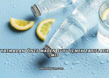 Yatmadan Önce Maden Suyu İçmek Zayıflatır mı?