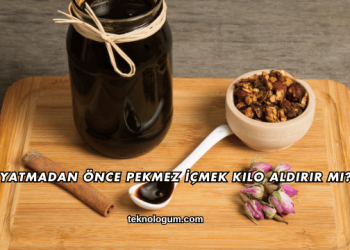 Yatmadan Önce Pekmez İçmek Kilo Aldırır mı?